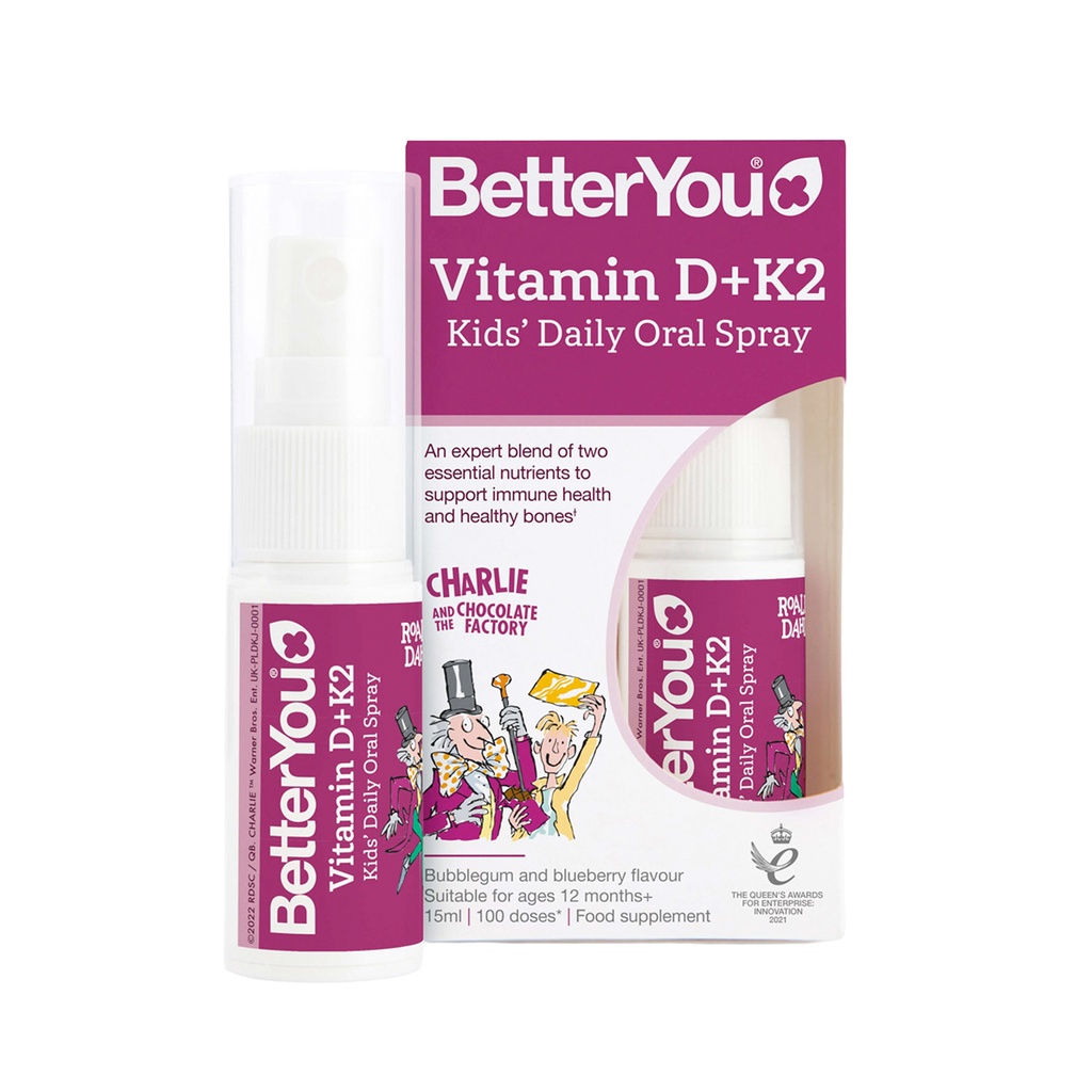BetterYou Vitamin D+K2 Kid's Daily Oral Spray