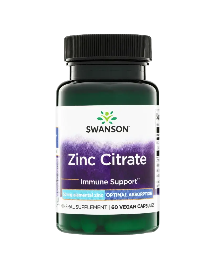 Swanson Zinc Citrate, 50mg