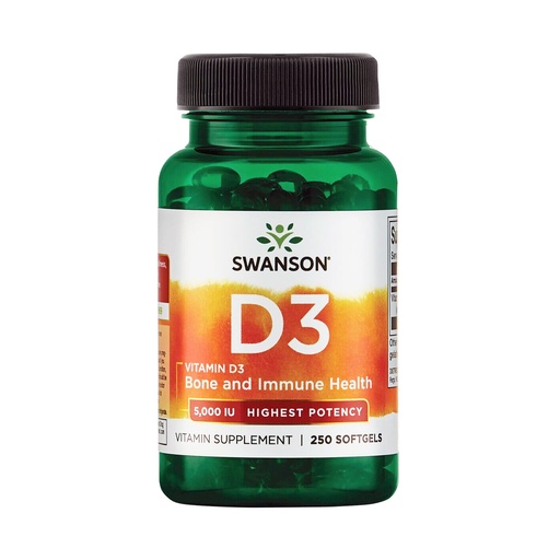 Swanson Vitamin D3, 5000 IU