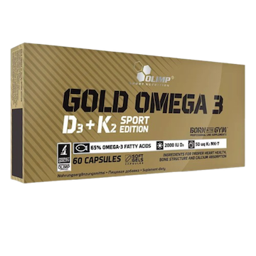 Olimp Gold Omega 3 D3 + K2 Sport Edition