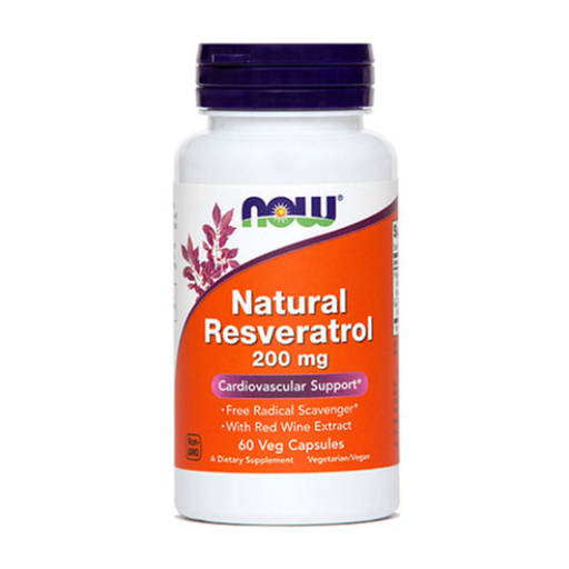 NOW Natural Resveratrol with Red Wine Extract 200mg