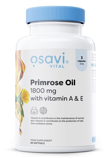 Osavi Primrose Oil with Vitamin A & E 1800mg
